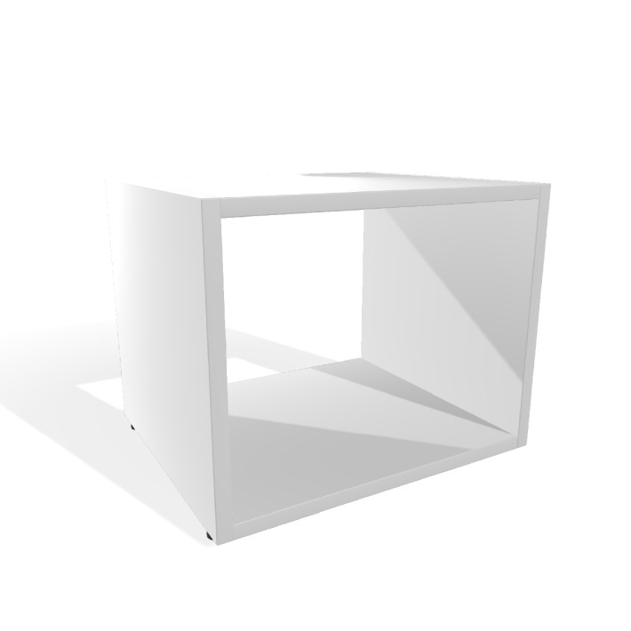 Panca Edera Base Rettangolare - Dimensioni 36,5 x 45 x 42 cm - Colore Bianco