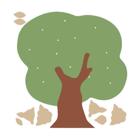 Albero Melo da Decorare in Legno Verniciato - CWR