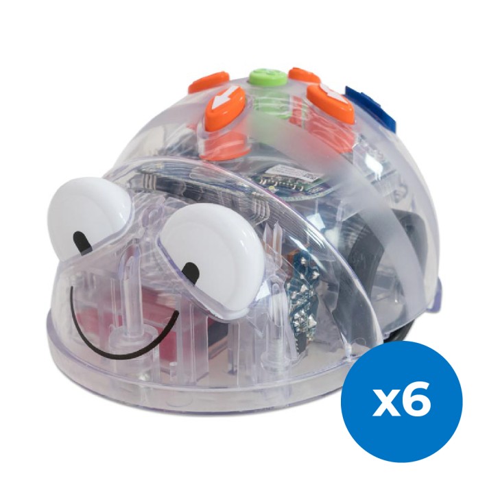 Blue-Bot Class Pack 6 Pezzi + Docking Station, Robot Educativo con Programmazione Avanzata