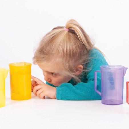 Set di 6 Brocche Tickit per l'Apprendimento delle Misure e dei Colori