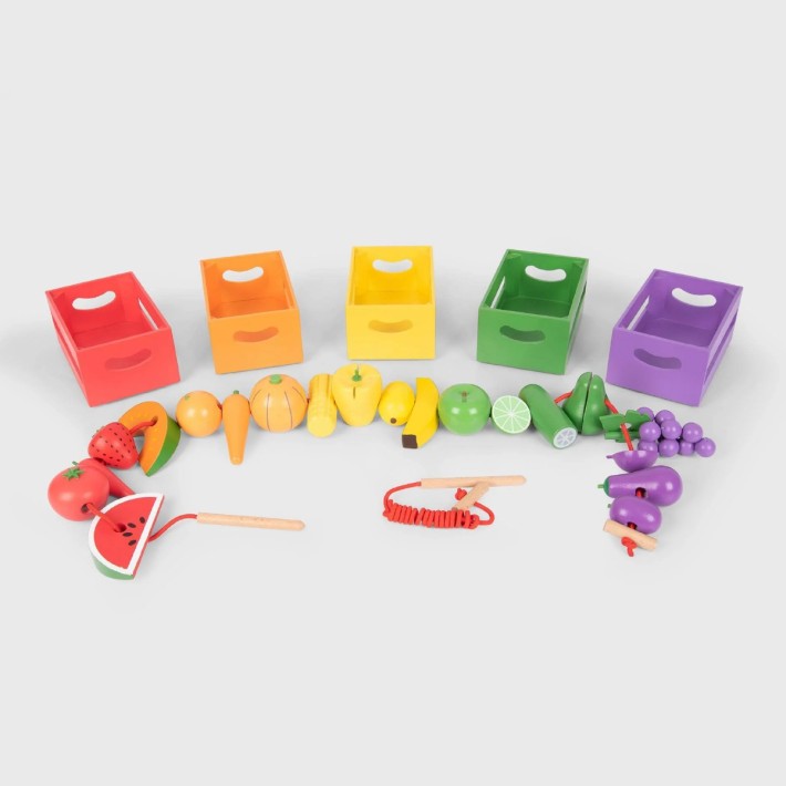 Set di Gioco Frutta e Verdura in Legno Tickit