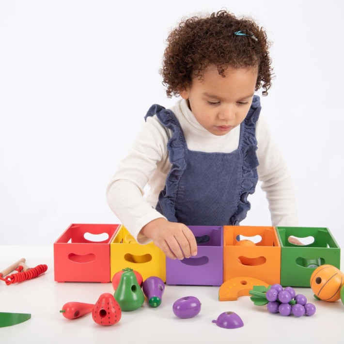Set di Gioco Frutta e Verdura in Legno Tickit