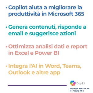 Copilot per Microsoft 365 A3 e A5 NCE for Faculty - Licenza per 1 Utente 2