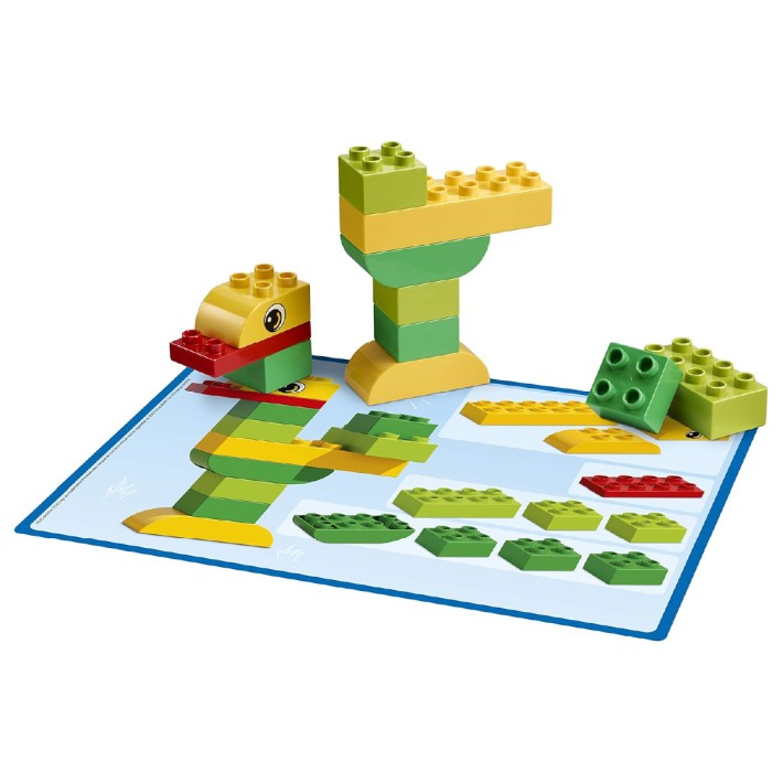 LEGO Education - 160 Mattoncini DUPLO Colorati e Schede di Costruzione