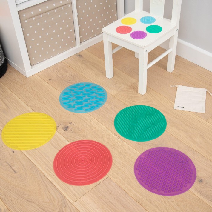 Set di 10 Dischi Sensoriali in Silicone Tickit