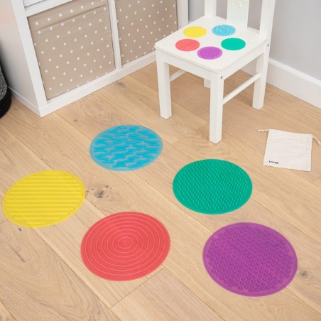 Set di 10 Dischi Sensoriali in Silicone Tickit