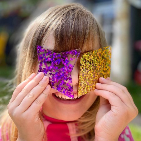 Forme Glitterate Acriliche - Confezione da 21 Pezzi