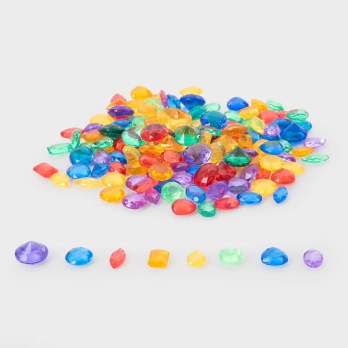 Gemme Colorate Traslucide Tickit - Confezione da 144 Pezzi