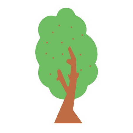 Grande Albero Double Stagioni/Presenze in Legno Verniciato - CWR