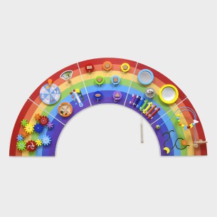 Grande Pannello Murale per Attività Arcobaleno