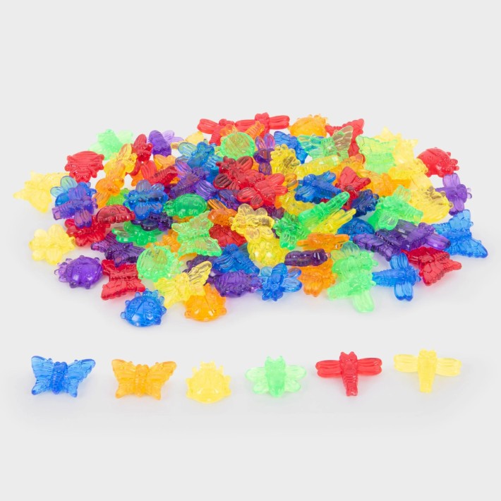 Insetti Colorati Traslucidi Tickit - 96 Pezzi