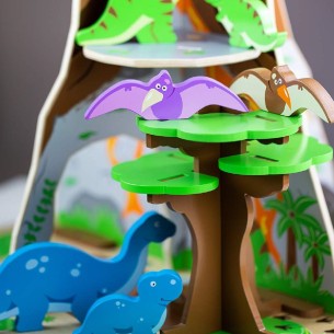 Isola dei Dinosauri in Legno da Gioco per Bambini 2