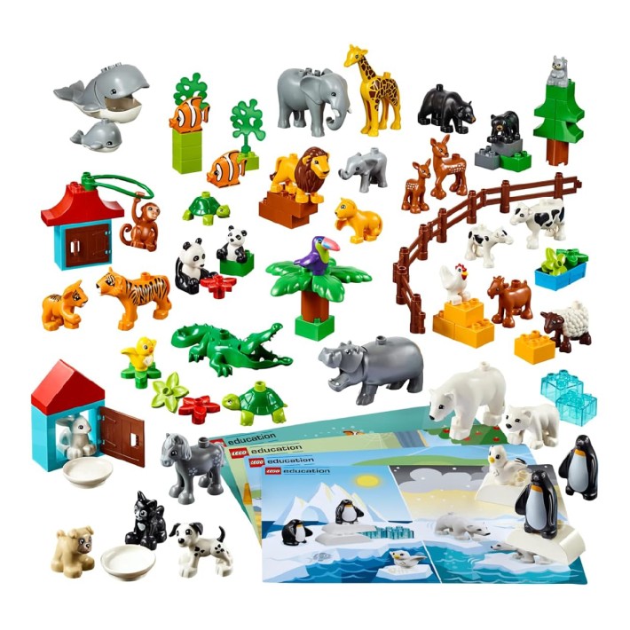 LEGO® Education Animali - 91 Elementi DUPLO® e 4 Schede Habitat