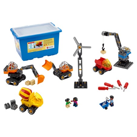 Set LEGO Education con 2 Macchine da Cantiere e Schede di Attività