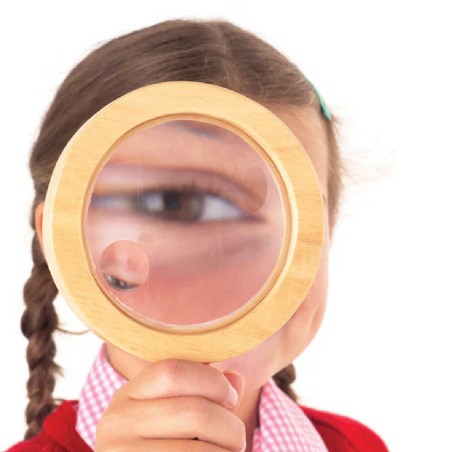Lente d'Ingrandimento in Legno Tickit per Bambini