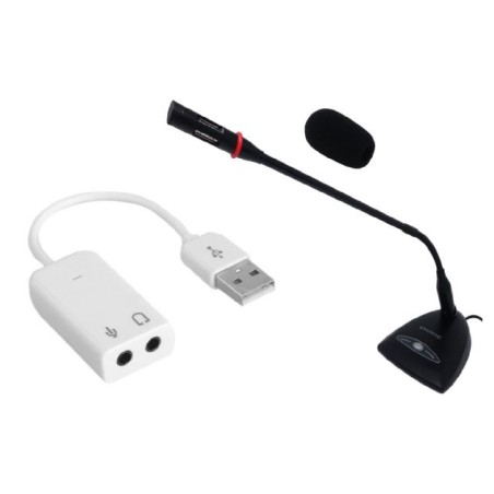 Microfono da scrivania con filo - Desk 135 - Scheda Audio Usb Inclusa