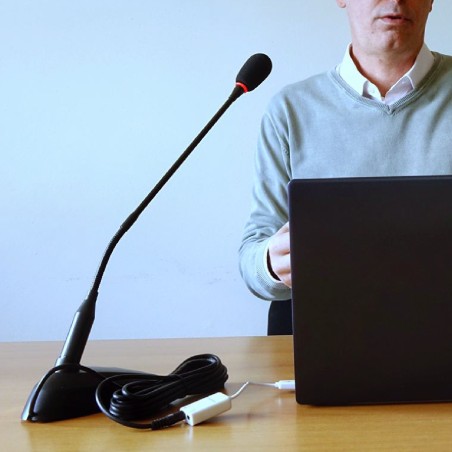 Microfono da scrivania con filo - Desk 135 - Scheda Audio Usb Inclusa