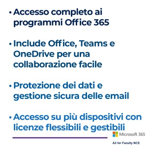 Microsoft 365 A3 Faculty Nce - Licenza Annuale 2