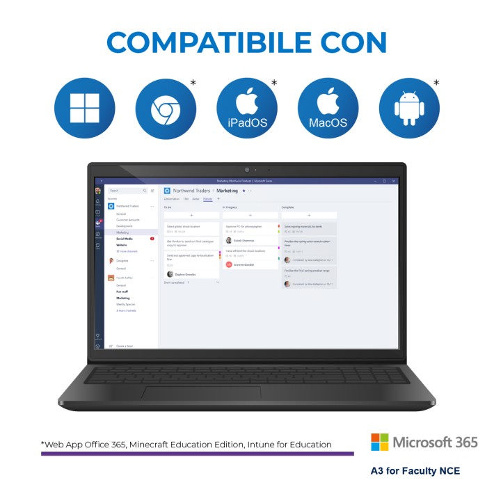 Microsoft 365 A3 Faculty Nce - Licenza Annuale