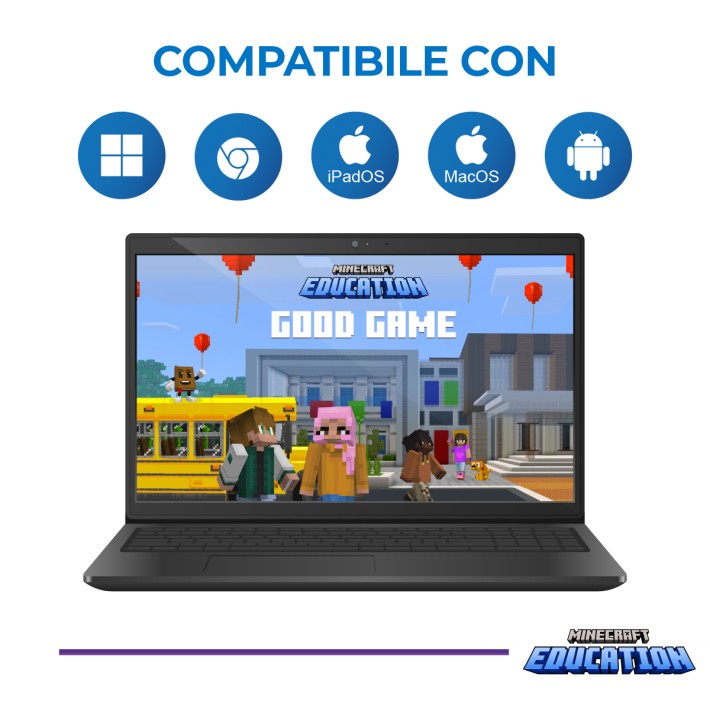 Microsoft Minecraft Education Edition NCE - 1 Anno per 1 Utente