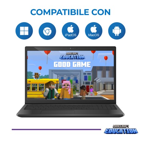 Microsoft Minecraft Education Edition NCE - 1 Anno per 1 Utente
