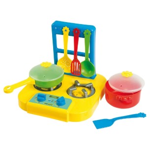 Set Gioco Fornello e Pentole in Plastica per Bambini