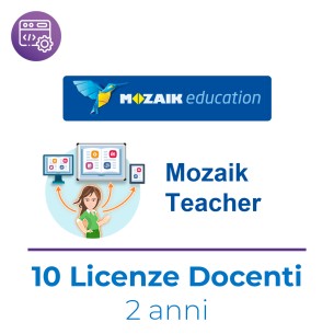 Kit 10 Licenze Utente/Docente Mozaik TEACHER - Abbonamento 2 Anni
