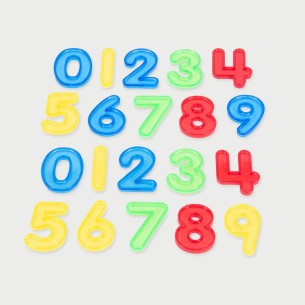Set di Numeri Traslucidi Acrilici 0-9 - Perfetti per Attività Tattili