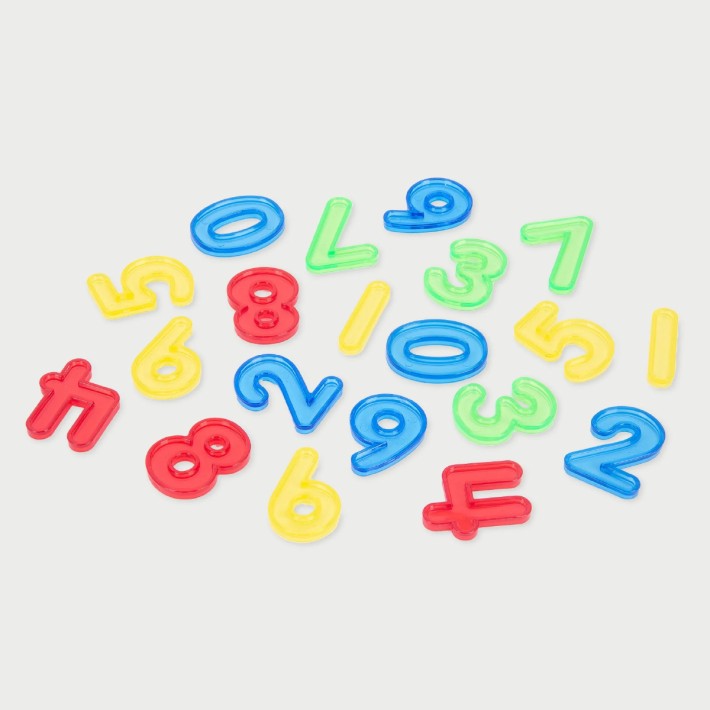 Set di Numeri Traslucidi Acrilici 0-9 - Perfetti per Attività Tattili
