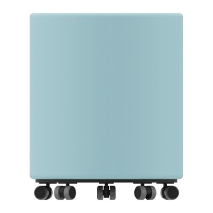 Pouf con Ruote - Diametro 60cm, h45cm - Azzurro 2