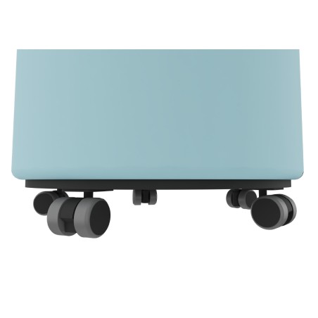 Pouf con Ruote - Diametro 60cm, h45cm - Azzurro