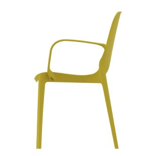 Sedia Ginevra con Braccioli - Gialla, h47 cm 2