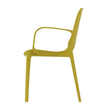 Sedia Ginevra con Braccioli - Gialla, h47 cm