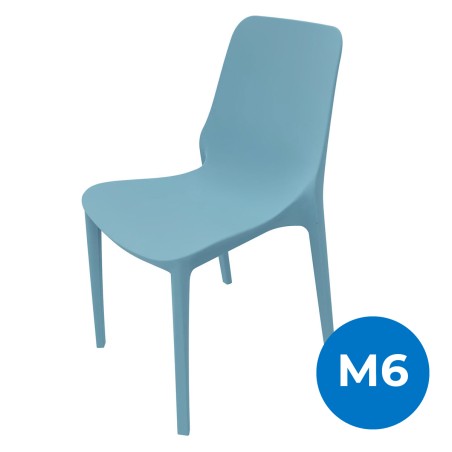 Sedia Ginevra Azzurro - Tecnopolimero Riciclabile - h47cm