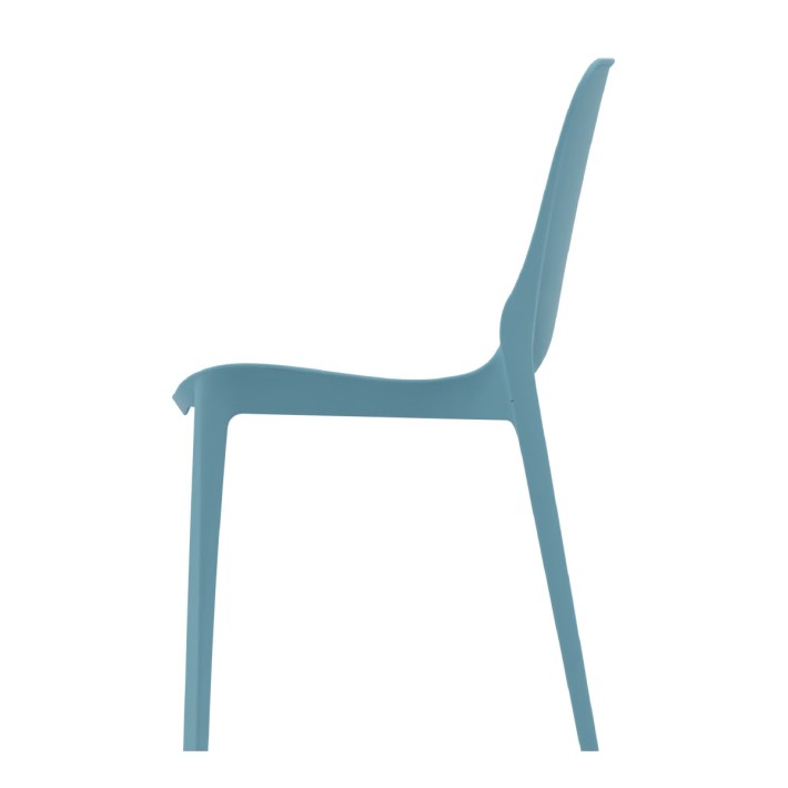 Sedia Ginevra Azzurro - Tecnopolimero Riciclabile - h47cm