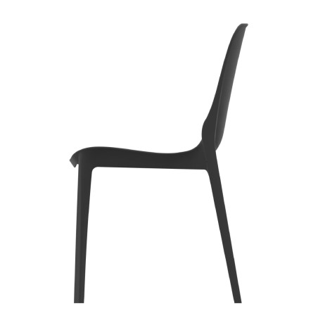 Sedia Ginevra in Tecnopolimero SCAB - h47 cm - Nero