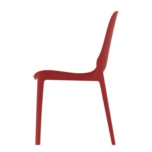 Sedia Ginevra SCAB in Tecnopolimero Rosso - h47 cm 2