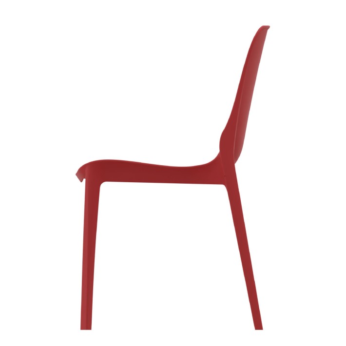 Sedia Ginevra SCAB in Tecnopolimero Rosso - h47 cm