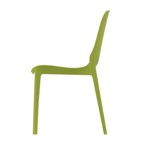 Sedia Ginevra SCAB in Tecnopolimero Verde - h47 cm