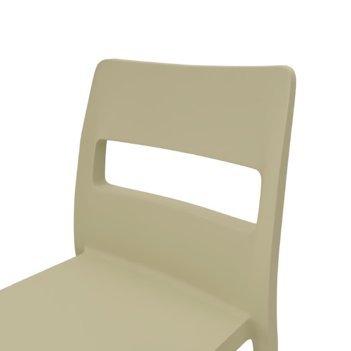 Sedia Sai Go Green - 46 cm - Colore Tortora | SCAB
