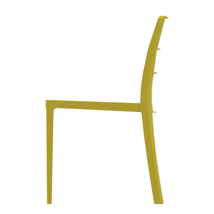 Sedia Sai in Tecnopolimero Giallo - Resistente e Riciclabile