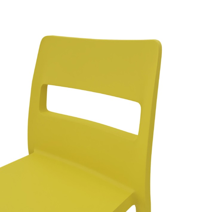 Sedia Sai in Tecnopolimero Giallo - Resistente e Riciclabile