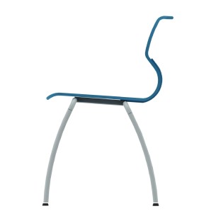 Sedia Solifiber con Gambe - Altezza Seduta 46 cm - Blu 2