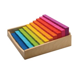 Set 100 regoli in legno CWR, sviluppo abilità logiche e matematiche