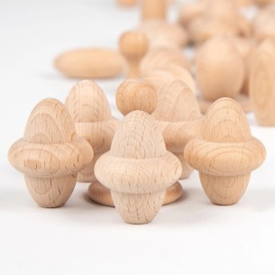 Set di 120 Tesori in Legno Naturale per Attività Didattiche 2