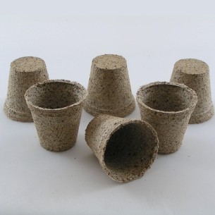 Set 20 Vasetti di Torba Biodegradabili ø 6 cm - CWR