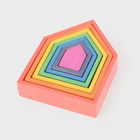 Casette Arcobaleno in Legno Tickit - Set Gioco da 7 Pezzi