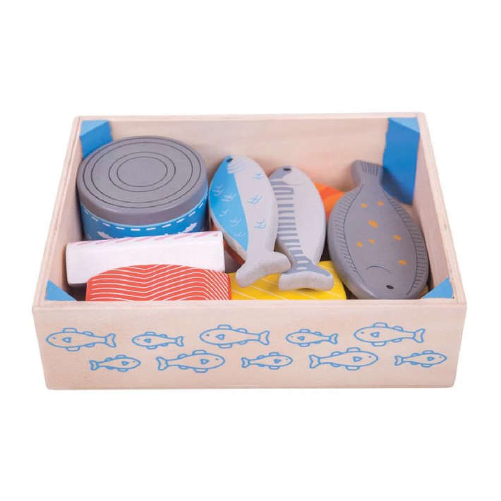 Set Gioco Cassetta del Pescivendolo in Legno CWR