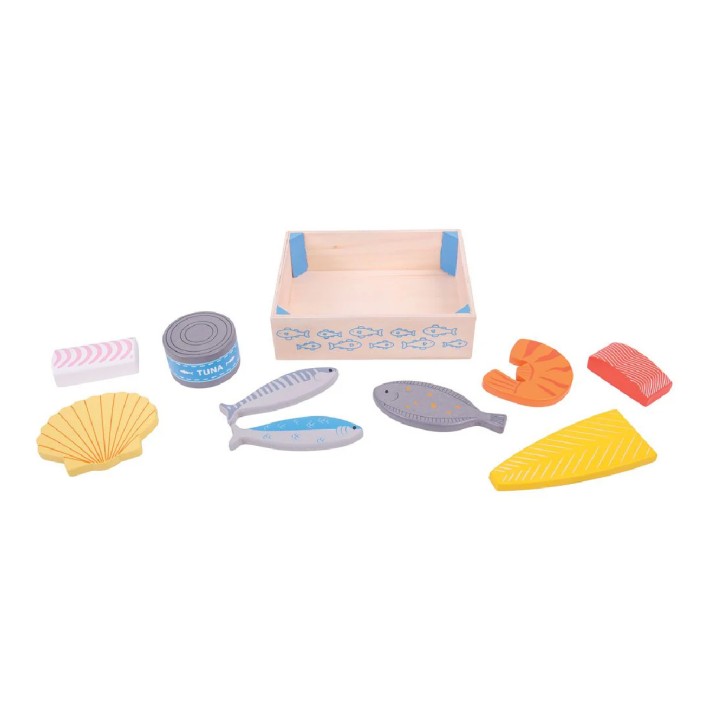 Set Gioco Cassetta del Pescivendolo in Legno CWR