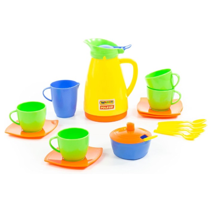 Set Gioco Servizio da Caffè in Plastica per Bambini